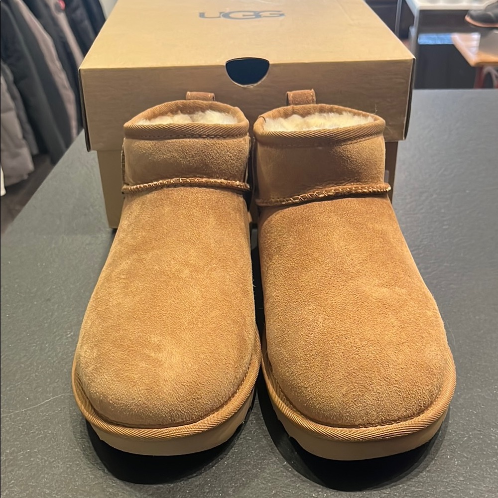 Authentic Ugg Ultra Mini Chestnut size 8 Women’s
